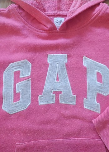 Kız Çocuk Pembe Kapüşonlu Sweatshirt - Görsel 4