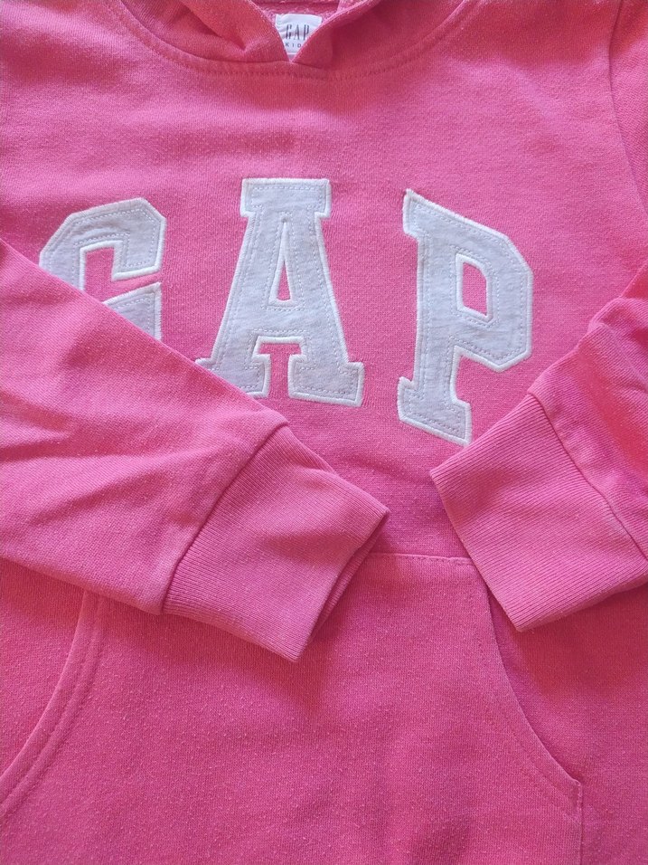 Kız Çocuk Pembe Kapüşonlu Sweatshirt - Görsel 2