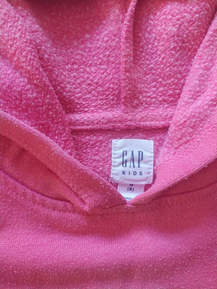 Kız Çocuk Pembe Kapüşonlu Sweatshirt - Görsel 3