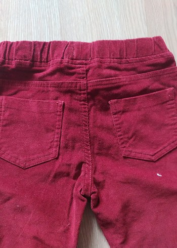 Bordo Kız Çocuk Dar Kesim Pantolon - Görsel 5