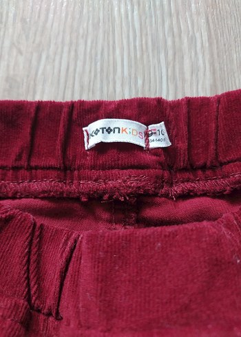 Bordo Kız Çocuk Dar Kesim Pantolon - Görsel 4