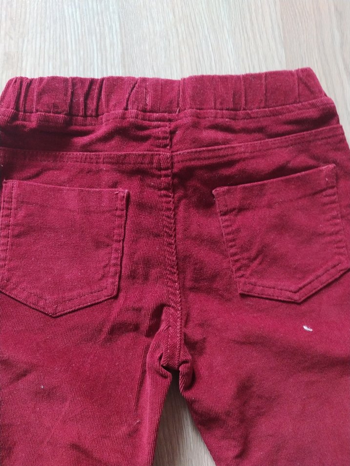 Bordo Kız Çocuk Dar Kesim Pantolon - Görsel 5