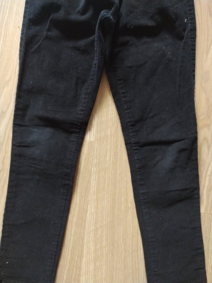 Kız Siyah Elastik Bel kadife Pantolon - Görsel 2