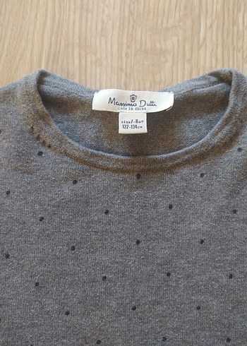 Kız Çocuk Gri Triko Uzun Kollu Kazak - Görsel 2