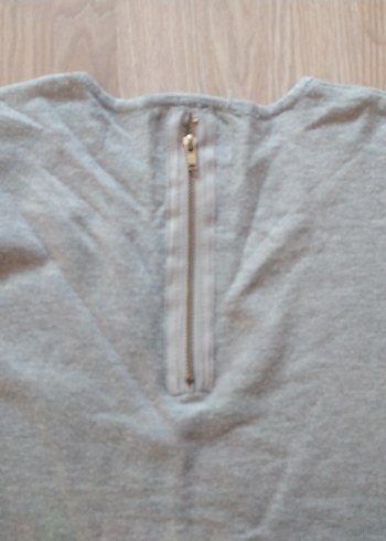 Gri Kız çocuk Uzun Kollu Basic Kazak - Görsel 4