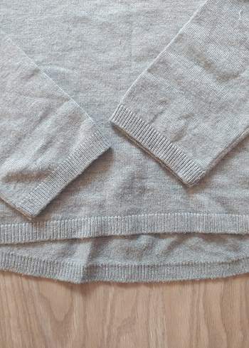 Gri Kız çocuk Uzun Kollu Basic Kazak - Görsel 3