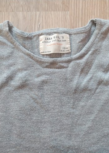 Gri Kız çocuk Uzun Kollu Basic Kazak - Görsel 2