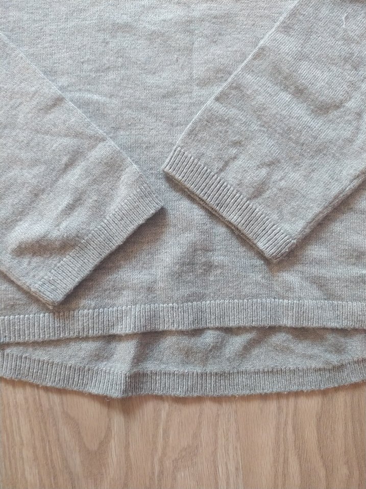 Gri Kız çocuk Uzun Kollu Basic Kazak - Görsel 3