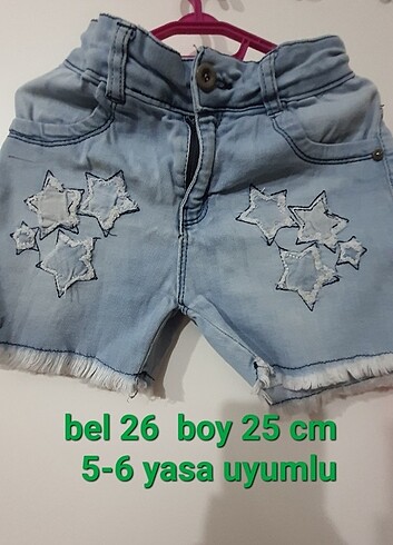 5 Yaş Beden Kot sort ve tshirt