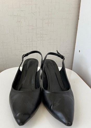 Tokalı Siyah Kadın Topuklu Ayakkabı - Görsel 2