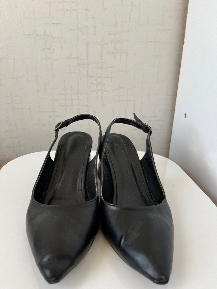 Tokalı Siyah Kadın Topuklu Ayakkabı - Görsel 2