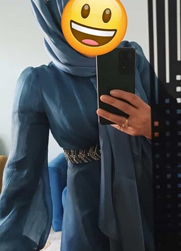 Bir defa giyilmiş temiz tesettür abiye - Görsel 8