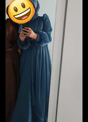 Bir defa giyilmiş temiz tesettür abiye - Görsel 11
