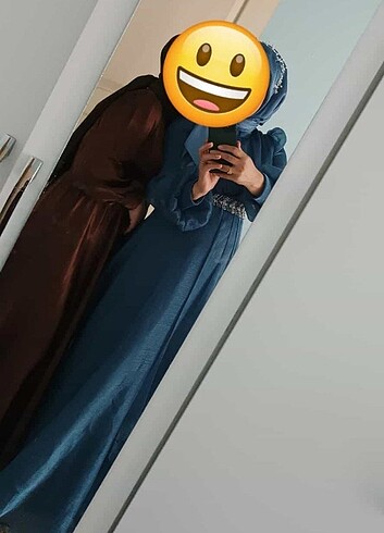 Bir defa giyilmiş temiz tesettür abiye - Görsel 12