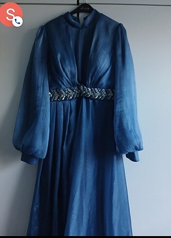 Bir defa giyilmiş temiz tesettür abiye - Görsel 2