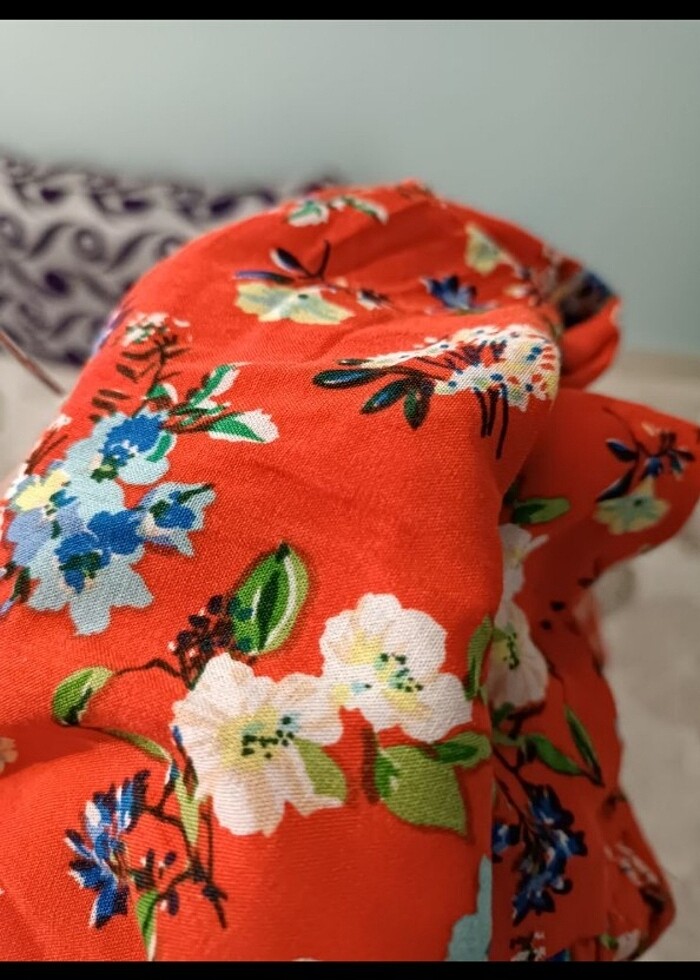 Nar çiçeği yazlık elbise - Görsel 2