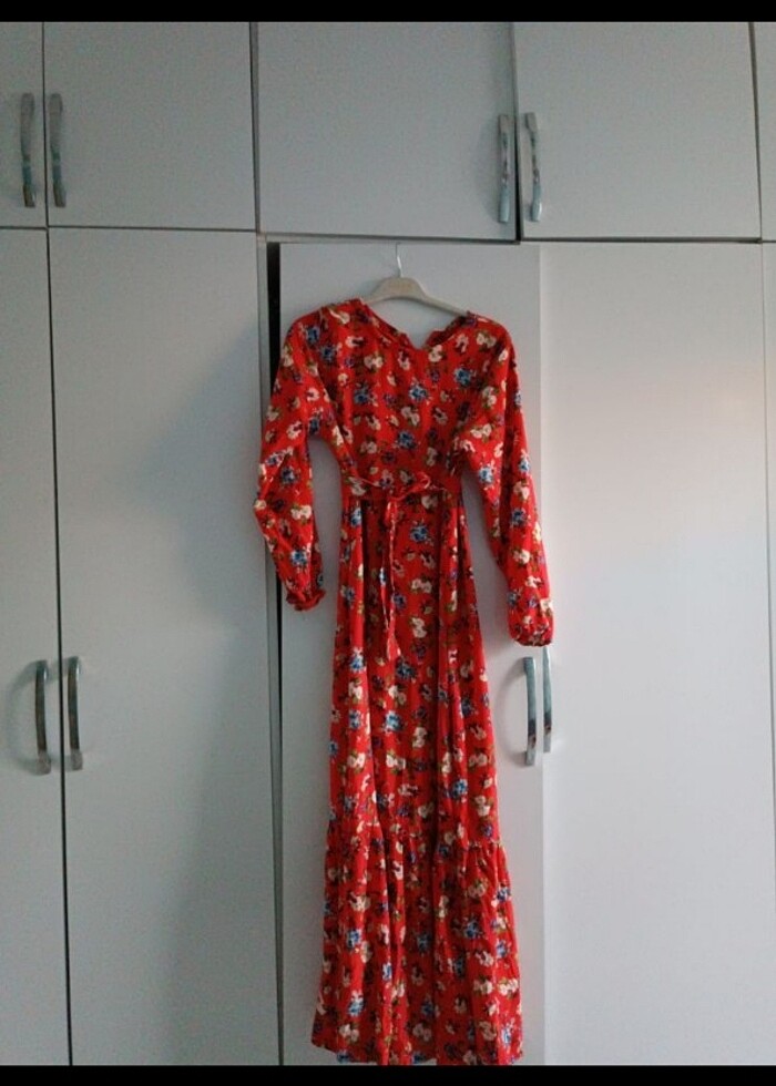 Nar çiçeği yazlık elbise - Görsel 3