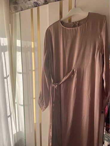 Vizon rengi elbise - Görsel 5