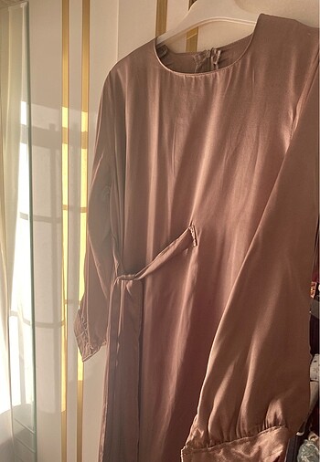 Vizon rengi elbise - Görsel 6