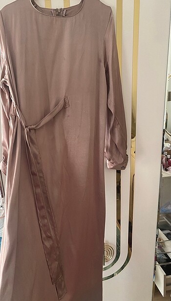 Vizon rengi elbise - Görsel 8