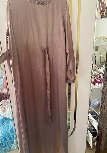 Vizon rengi elbise - Görsel 10