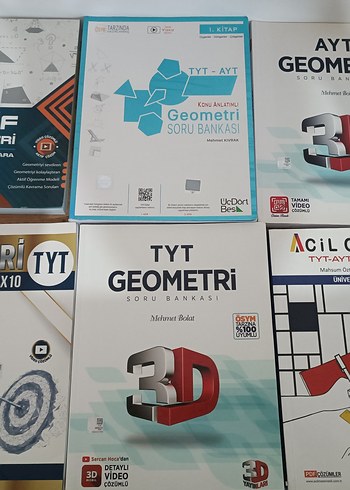 TYT-AYT Geometri Soru Bankası Seti 3D Video Çözümlü
