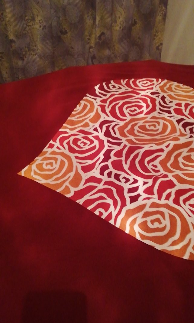 Bordo Parlak Baskılı polar Battaniye - Görsel 3