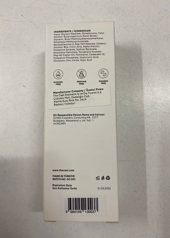 The CEEL SPF 50+ Leke Karşıtı Güneş Kremi - Görsel 2