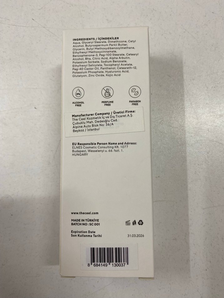 The CEEL SPF 50+ Leke Karşıtı Güneş Kremi - Görsel 2