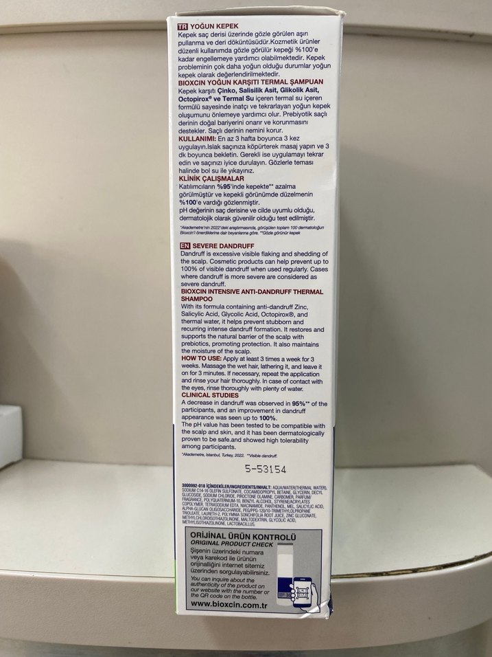 Bioxcin Kepek Karşıtı Termal Şampuan Seti - Görsel 3