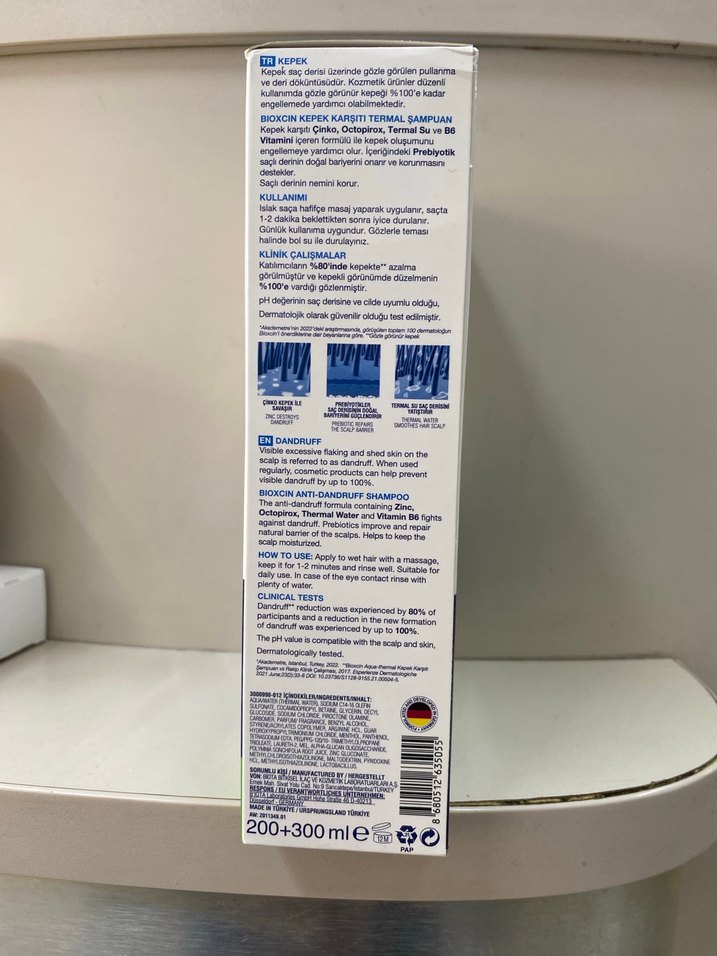 Bioxcin Kepek Karşıtı Termal Şampuan Seti - Görsel 4