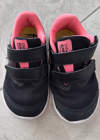 23 Beden Kız Çocuk Siyah-Pembe Spor Ayakkabı