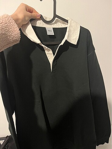 Zara erkek kontrast yaka Polo tişört - Görsel 5