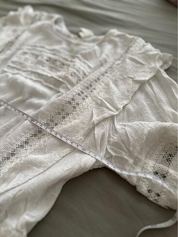 44 Beden beyaz Renk H&M elbise