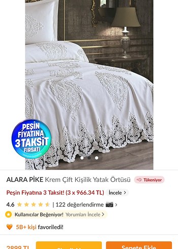 Beden Çift kişilik yatak örtüsü yeni