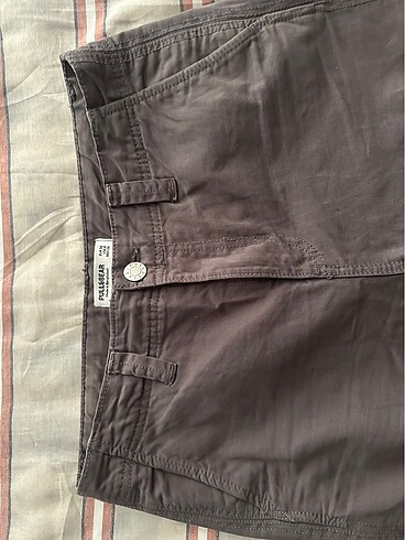 s Beden gri Renk pull & bear düşük beş kargo pantolon