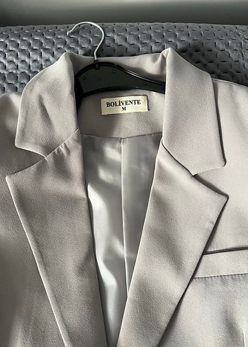 Zara Gri Kadın Kumaş Düğmeli Blazer