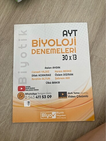 Ayt biyotik denemesi