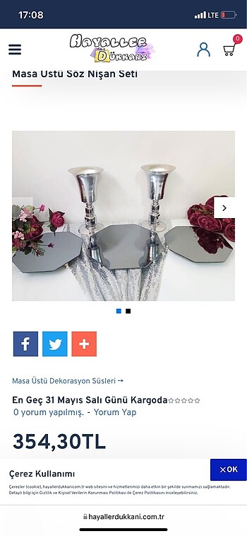 Söz Nişan Masası Süslemesi