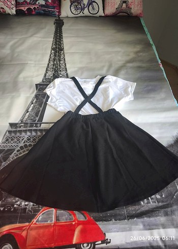 LC Waikiki Siyah Pamuklu Salaş Gotik Kız Eteği