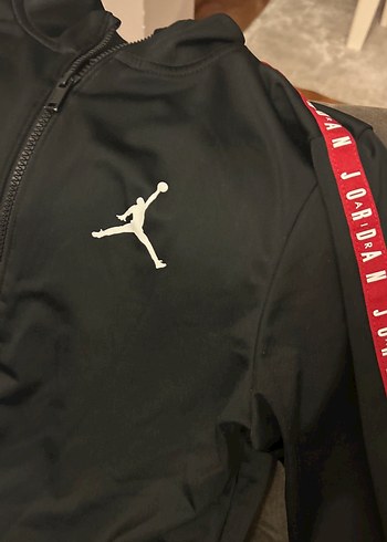 Diğer Jordan Çocuk Siyah Fermuarlı Eşofman Takımı