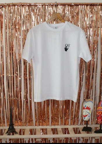 Off-White Off-White Beyaz Baskılı Tişört