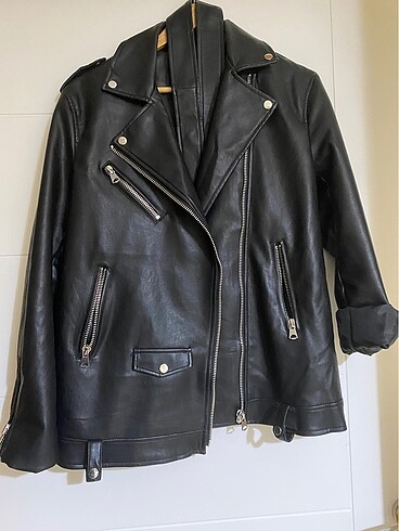 Deri Biker Ceket