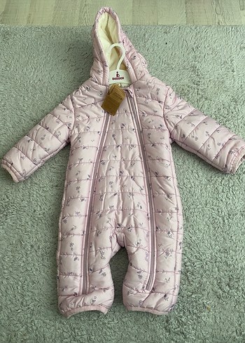 Pembe Nakışlı Kız Bebek Tulum - Görsel 2