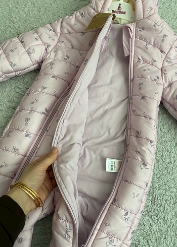 Pembe Nakışlı Kız Bebek Tulum - Görsel 3