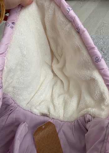 Pembe Nakışlı Kız Bebek Tulum - Görsel 5