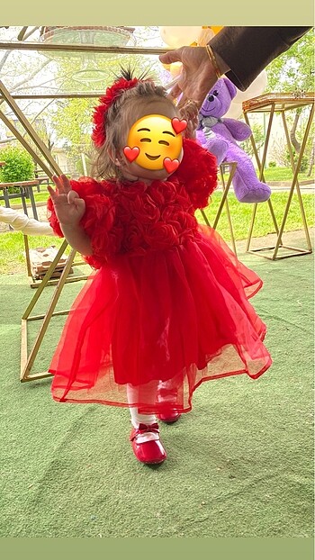 18-24 Ay Beden 1 /2 yaş doğum günü elbisesi