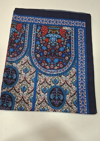 Beden Kadın Çok Renkli bambu Etnik Desenli Şal