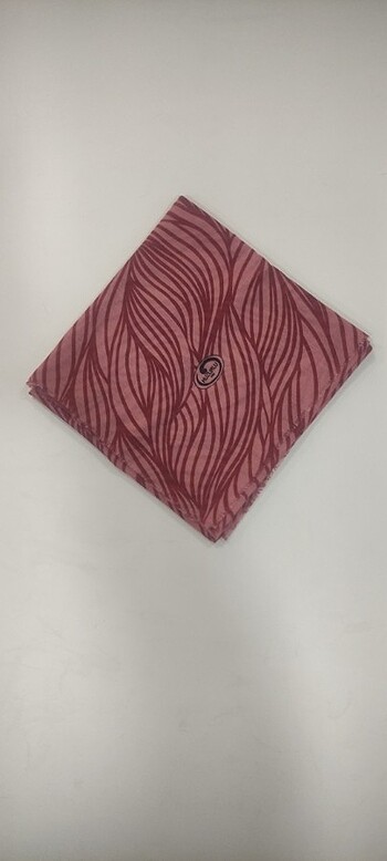 Pamuklu yazma tülbent gül kurusu bordo pembe