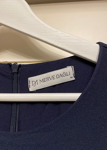 44 Beden Lacivert Uzun Kollu Kadın Elbise
